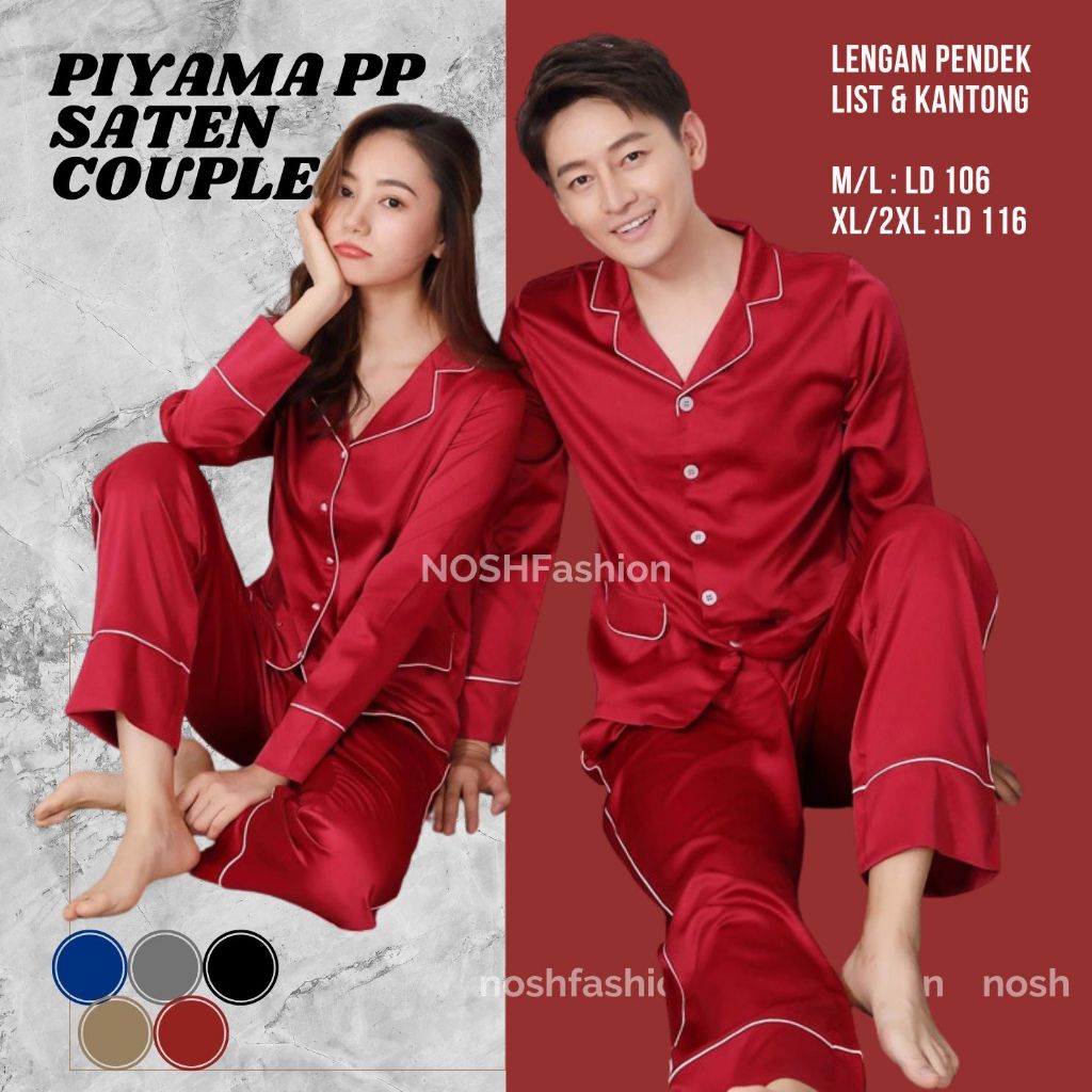 Piyama couple pasangan terbaru Big Size Couple Jumbo PP - LD 116 Cm - NOSH