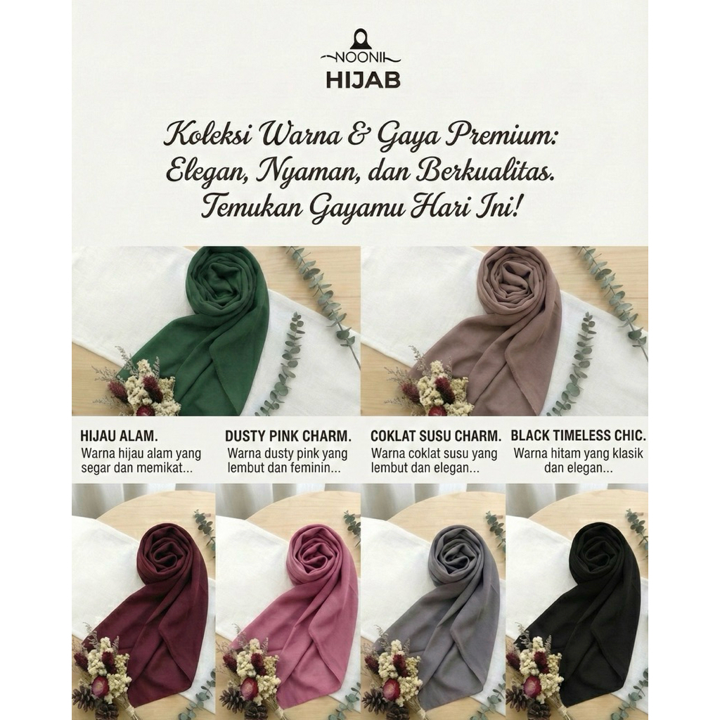 HIJAB SEGI EMPAT / JILBAB SEGIEMPAT BELLA SQUARE NEW SERIES MAKASSAR  SULAWESI