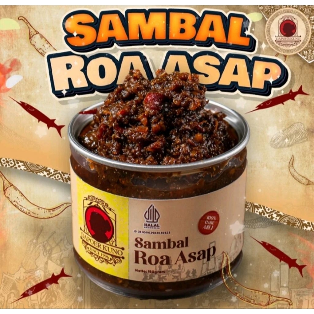 Sambal Roa Asap Dapoer Kuno - Sambal Roa Asap 150gr