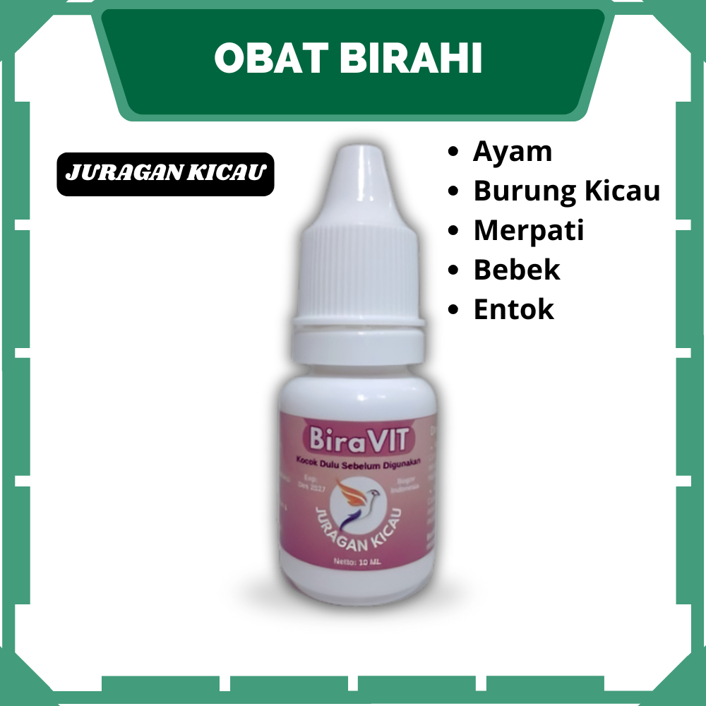 Biravit Juragan Kicau 10ml Obat Birahi Ayam Merpati Burung Kicau Jantan Dan Betina Untuk Kawin