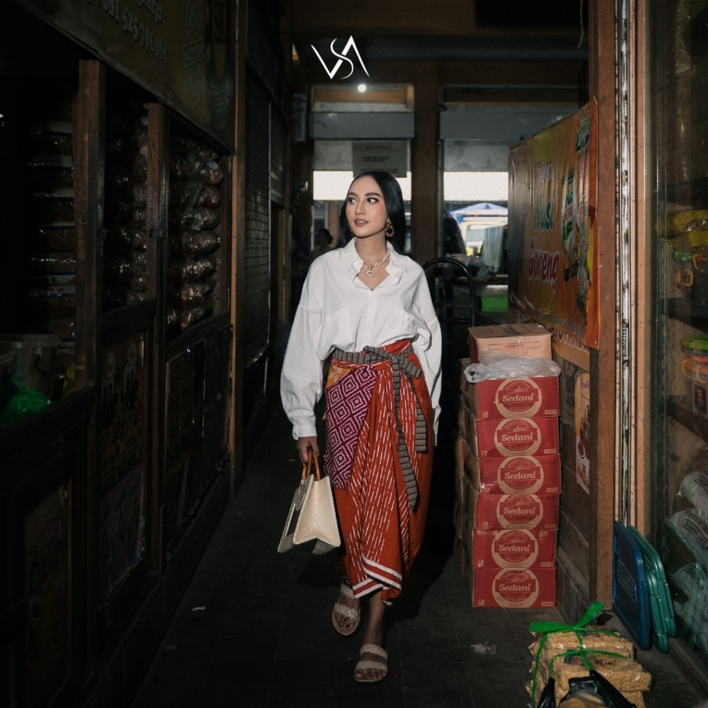 SKIRT SETITI BY VASANA | Rok Lilit Lurik All Size | Lilit Modern