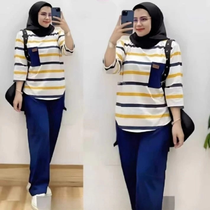 Setelan Seliya Cargo Wanita Dewasa  Terbaru