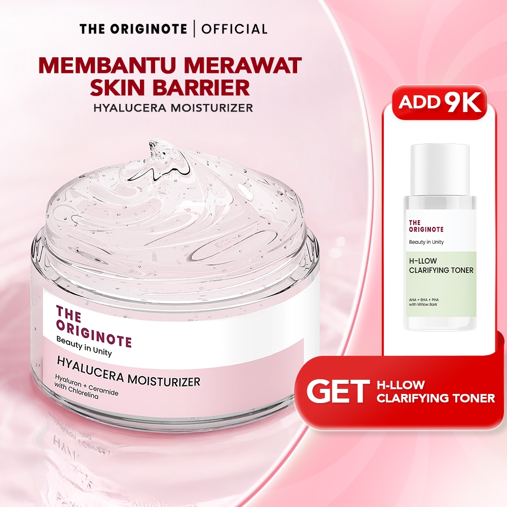 The Originote Hyalucera Moisturizer Gel Pelembab Wajah Ceramide Hyaluronic Acid Melembabkan Menghidr