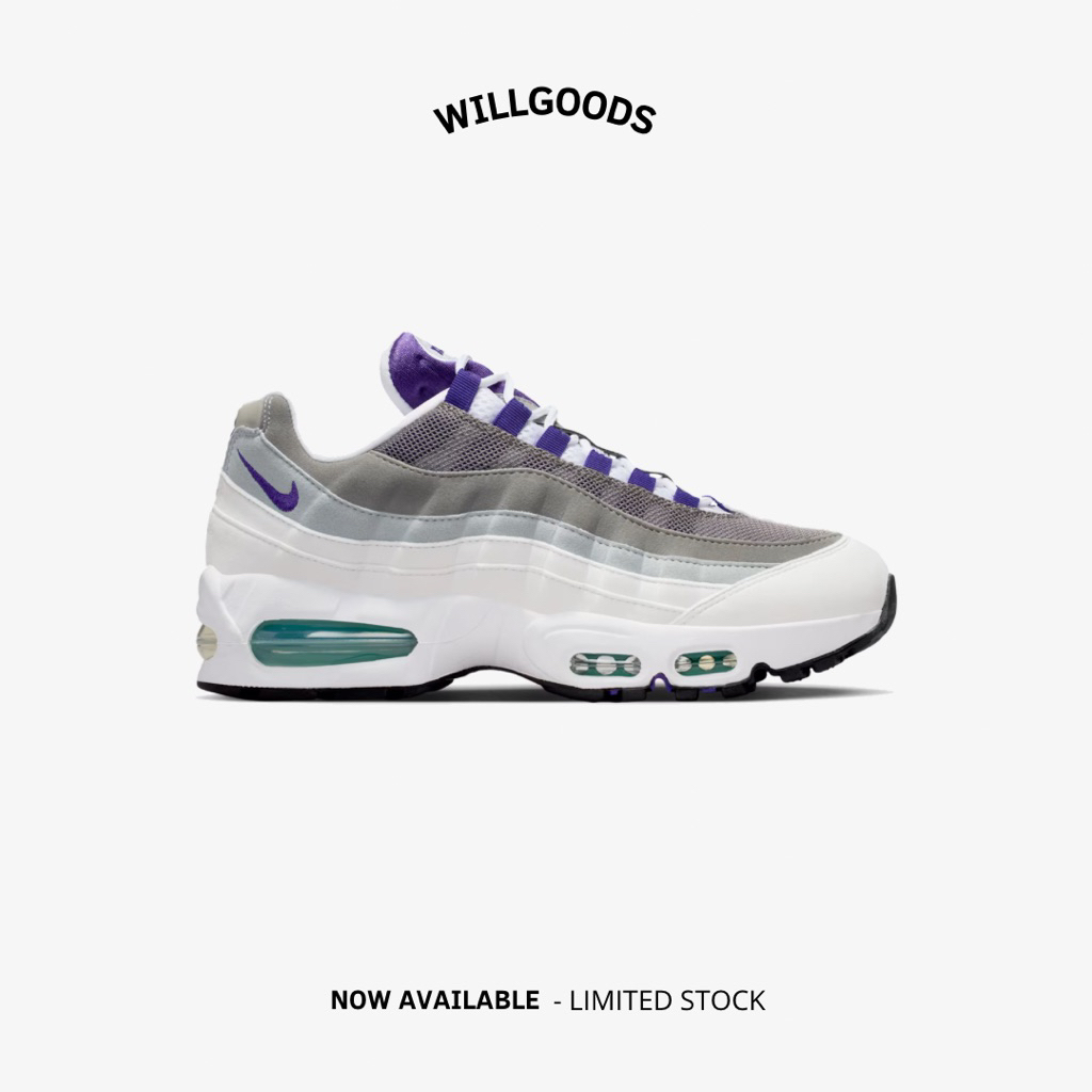 Nike Air Max 95 OG Grey Grape Women Original Resmi