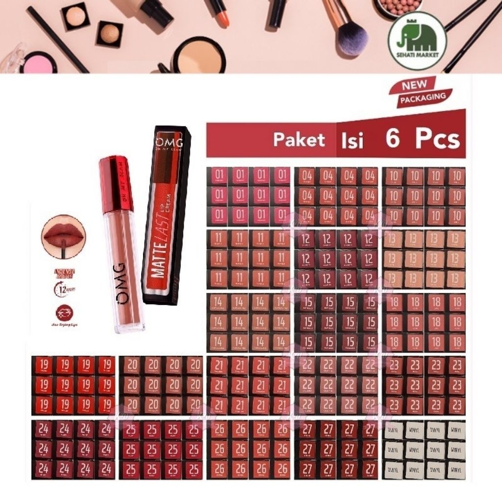 New Shade sd 30 OMG Oh My Glam Matte Kiss Lip Cream | Lipstik Lipstick Lipcream OMG | Dessert Editio