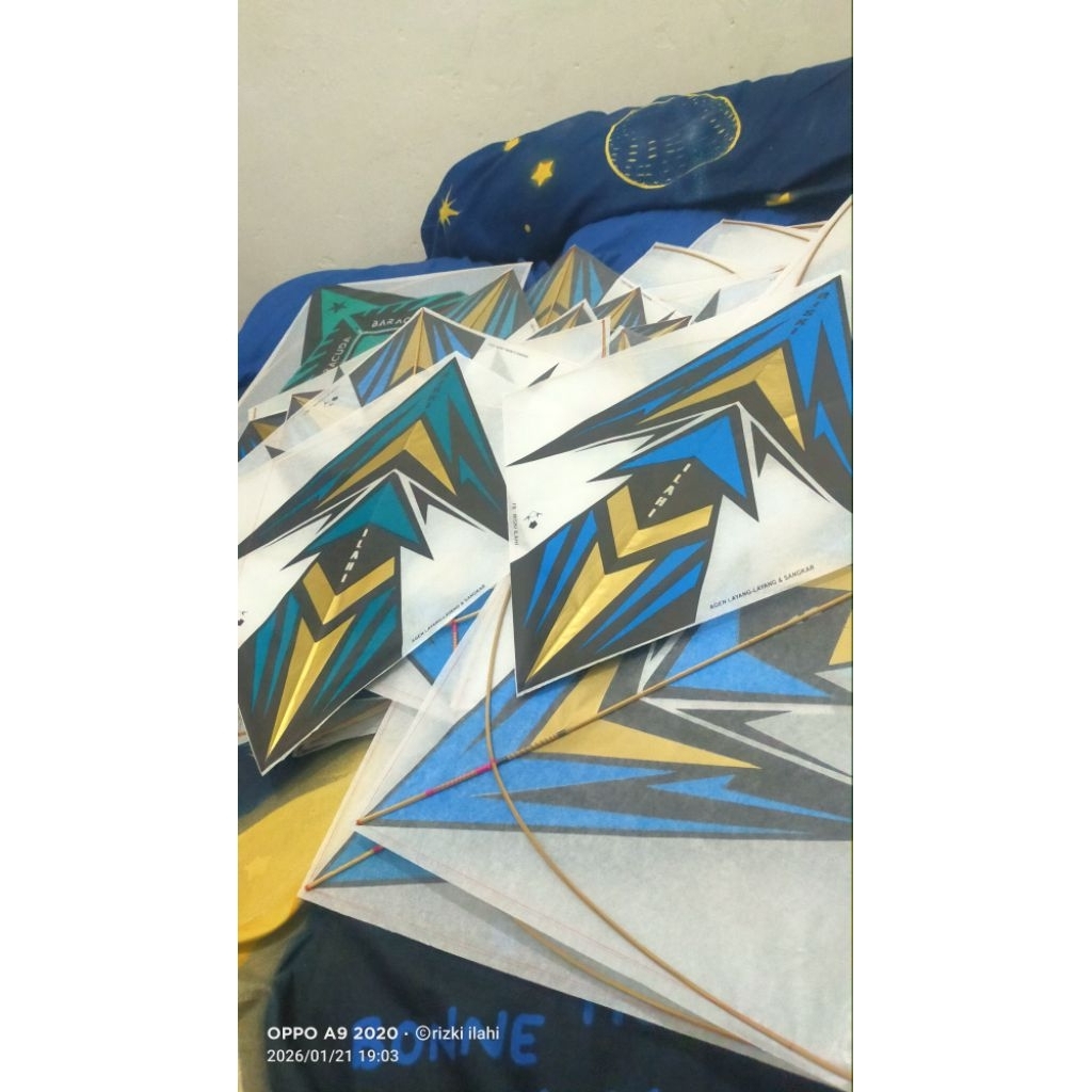 layangan sukoi bambu petung