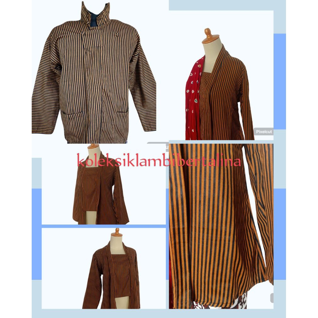 BAJU ADAT PRIA DAN WANITA LURIK HALUS