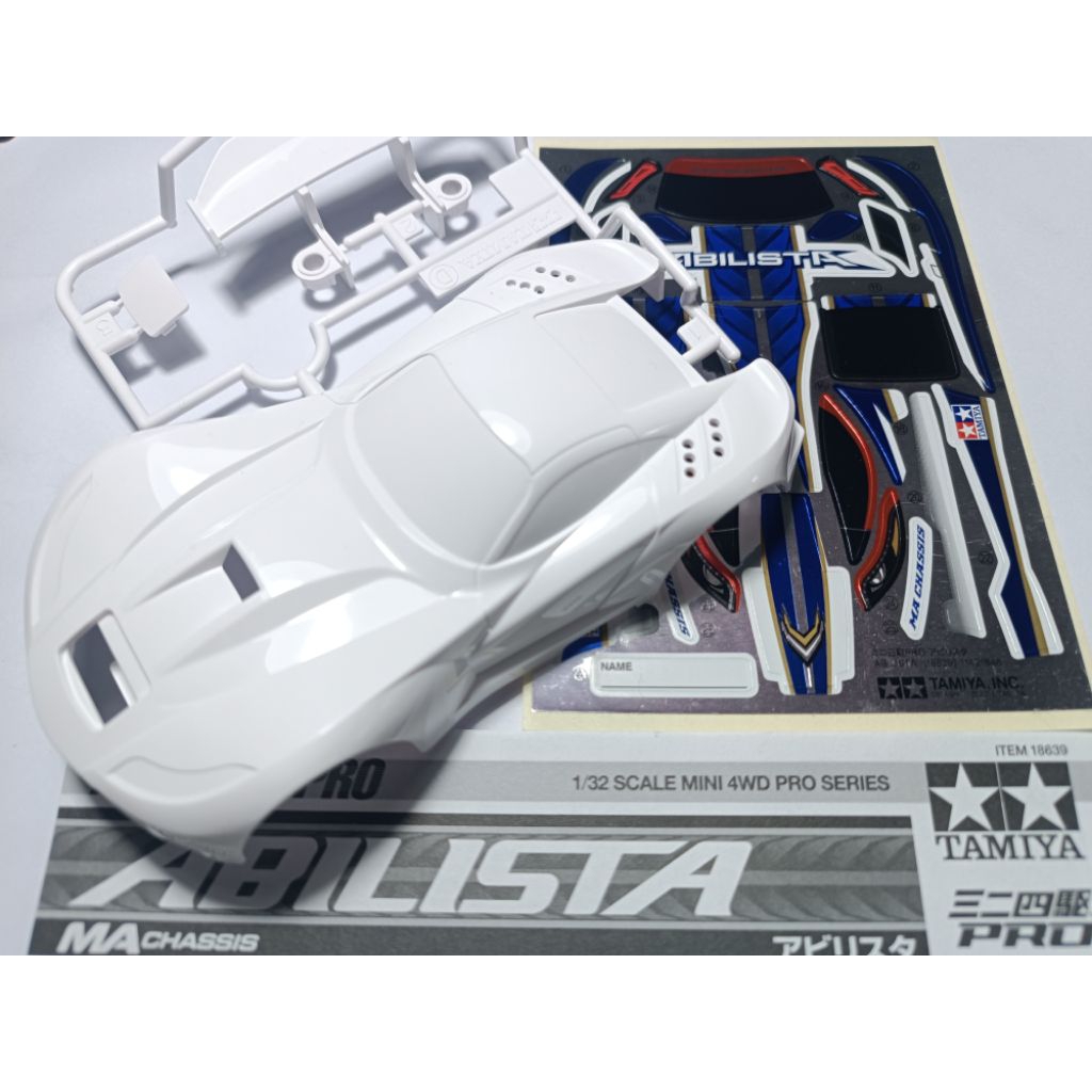 Body decal abilista MA chassis original tamiya