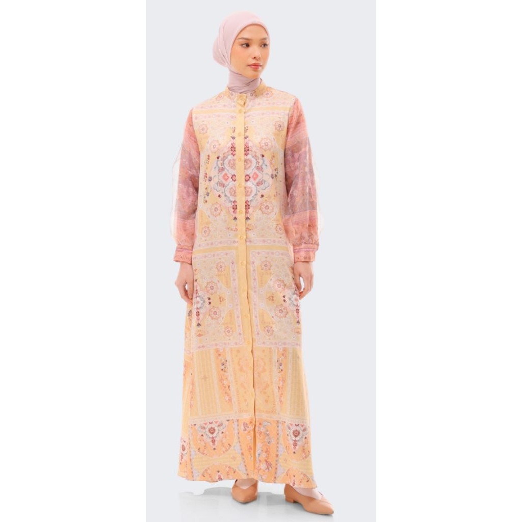 Maziya Dress Riamiranda Lentera Baju Lebaran RM Raya 2026 Ria Miranda Abaya Wanita Kaftan