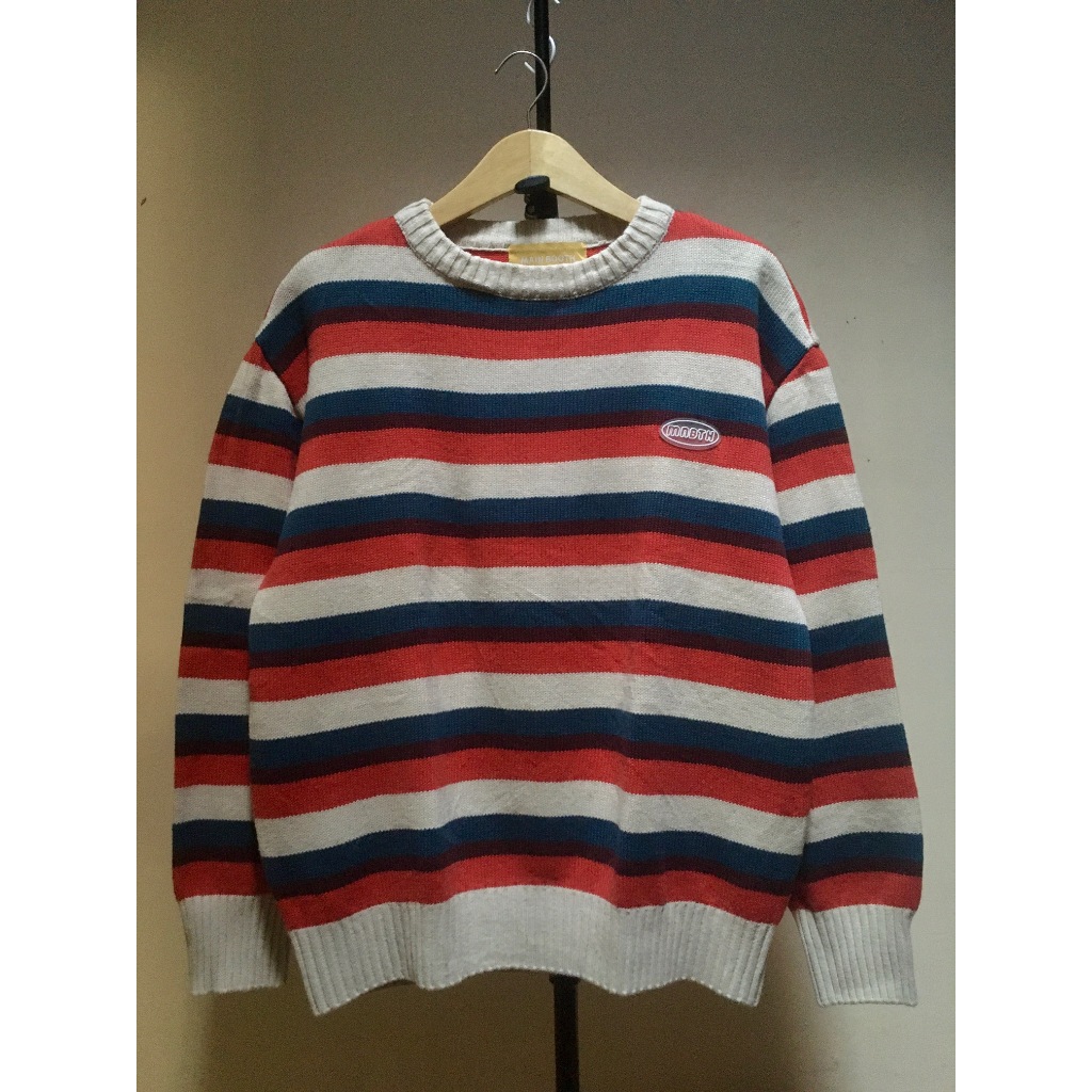 Sweater Rajut Garis-garis Salur Mainbooth MNBTH