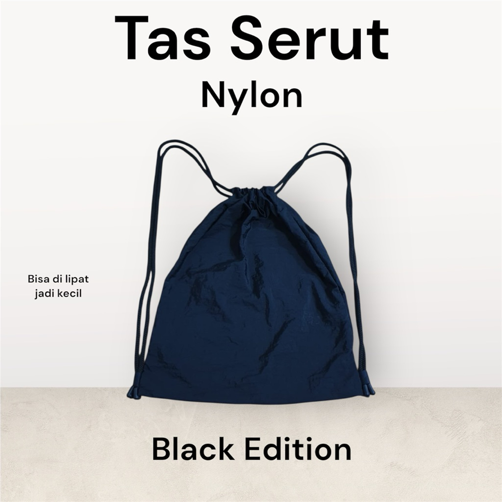 Tas Serut Nylon / Totebag Nylon Mayer Waterproof Pria / Wanita