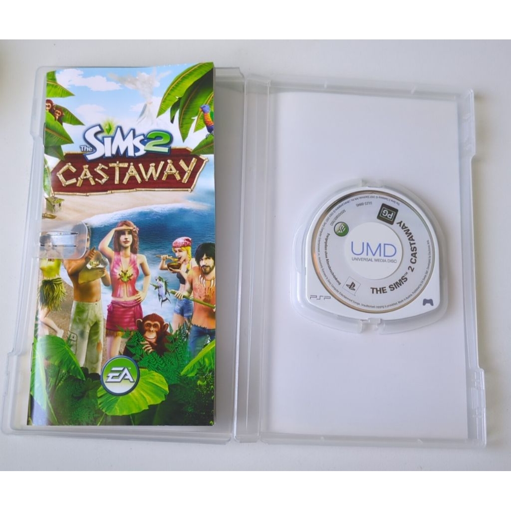 Kaset CD UMD The Sims 2 Castaway psp ori 1000 2000 3000 street gaming console siap pakai