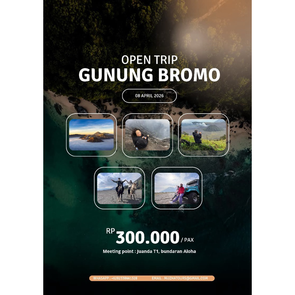 open trip gunung bromo, penjemputan surabaya da malang