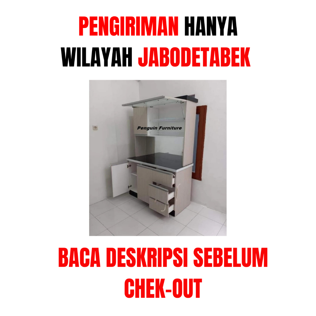 BACA DESKRIPSI / CHT TOKO / LEMARI SAYUR/RAK PIRING 2 PINTU MINIMALIS HPL