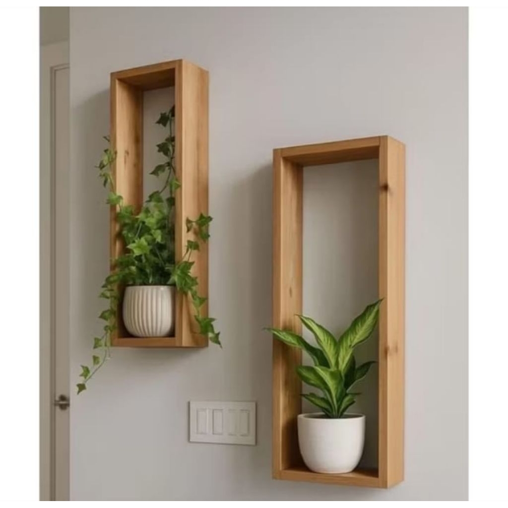 hiasan dinding tempat vas bunga