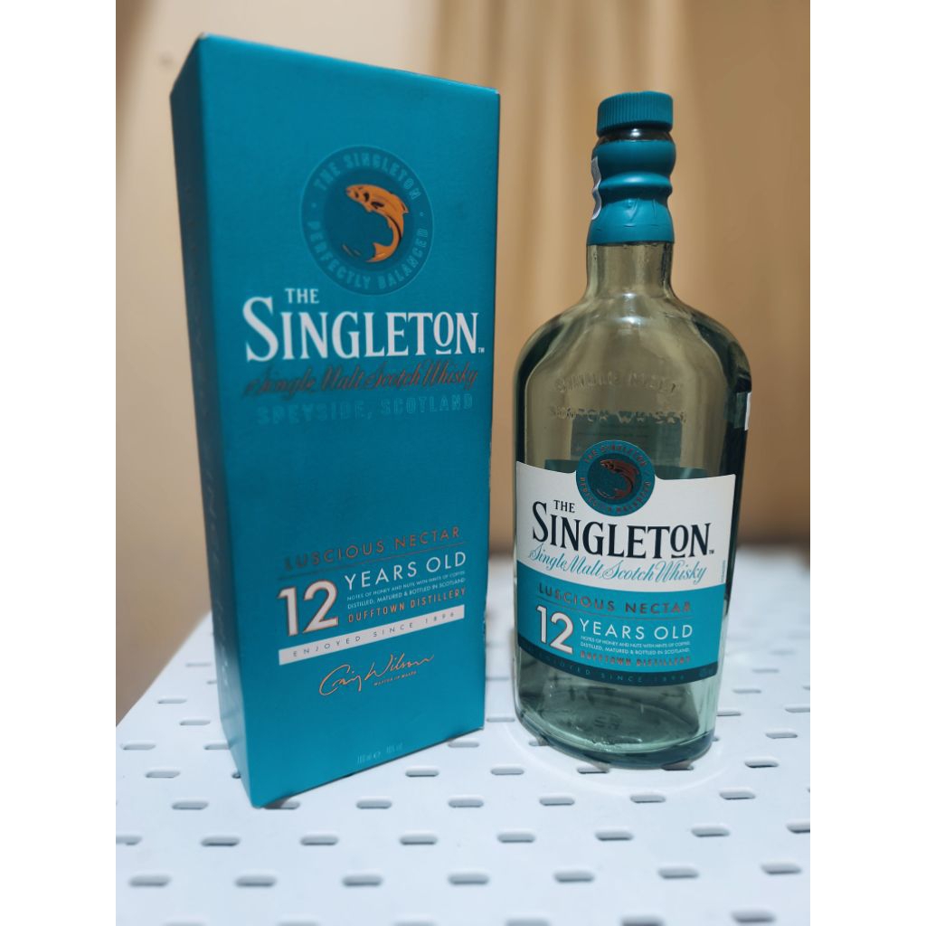 Botol Bekas Minuman The Singleton, Lucscious Nectar 12 Years Old 700ml (Lenkap dengan Dus)