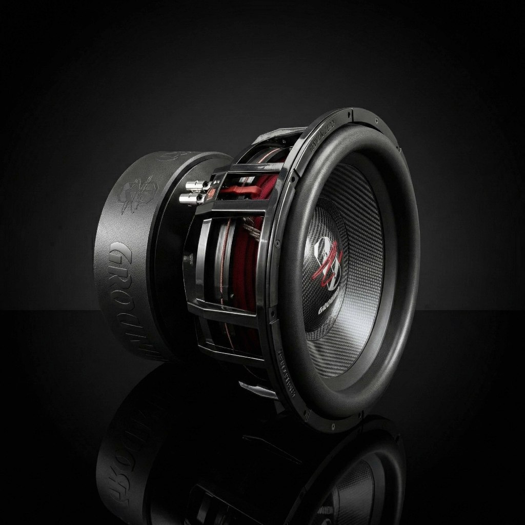 Ground Zero Nuclear GZNW 38 SPL : Subwoofer 15 Inch (38cm) - 2500 Watt RMS - High Roll Surround - Th