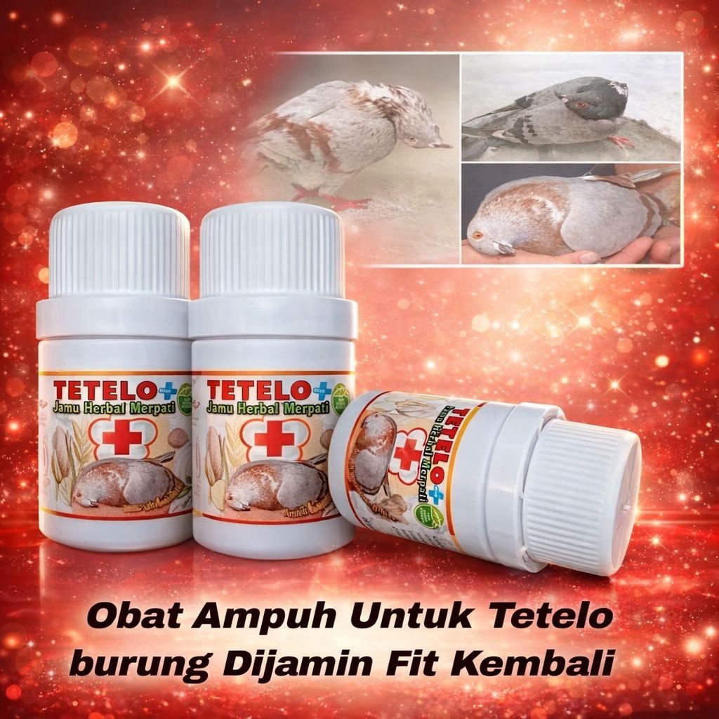 PROMO  TETELO PLUS OBAT MERPATI ISI 100 BUTIR telo mencret cacingan snot goham ber4k kapur vitamin m