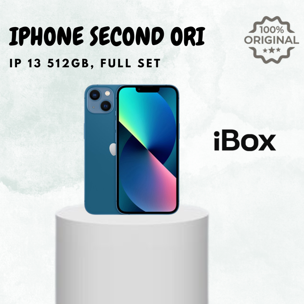 Iphone 13 512Gb Blue Second Ibox Original 100% FREE CASING