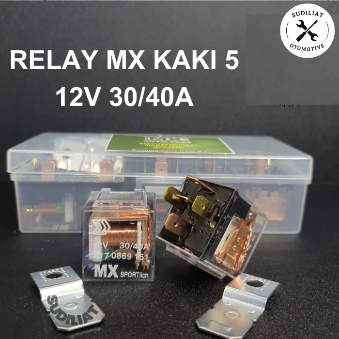 RELAY 12V / RILEY 5KAKI / 5K / 5PIN 87A PEMUTUS MX-SPORTLICH ORIGINAL