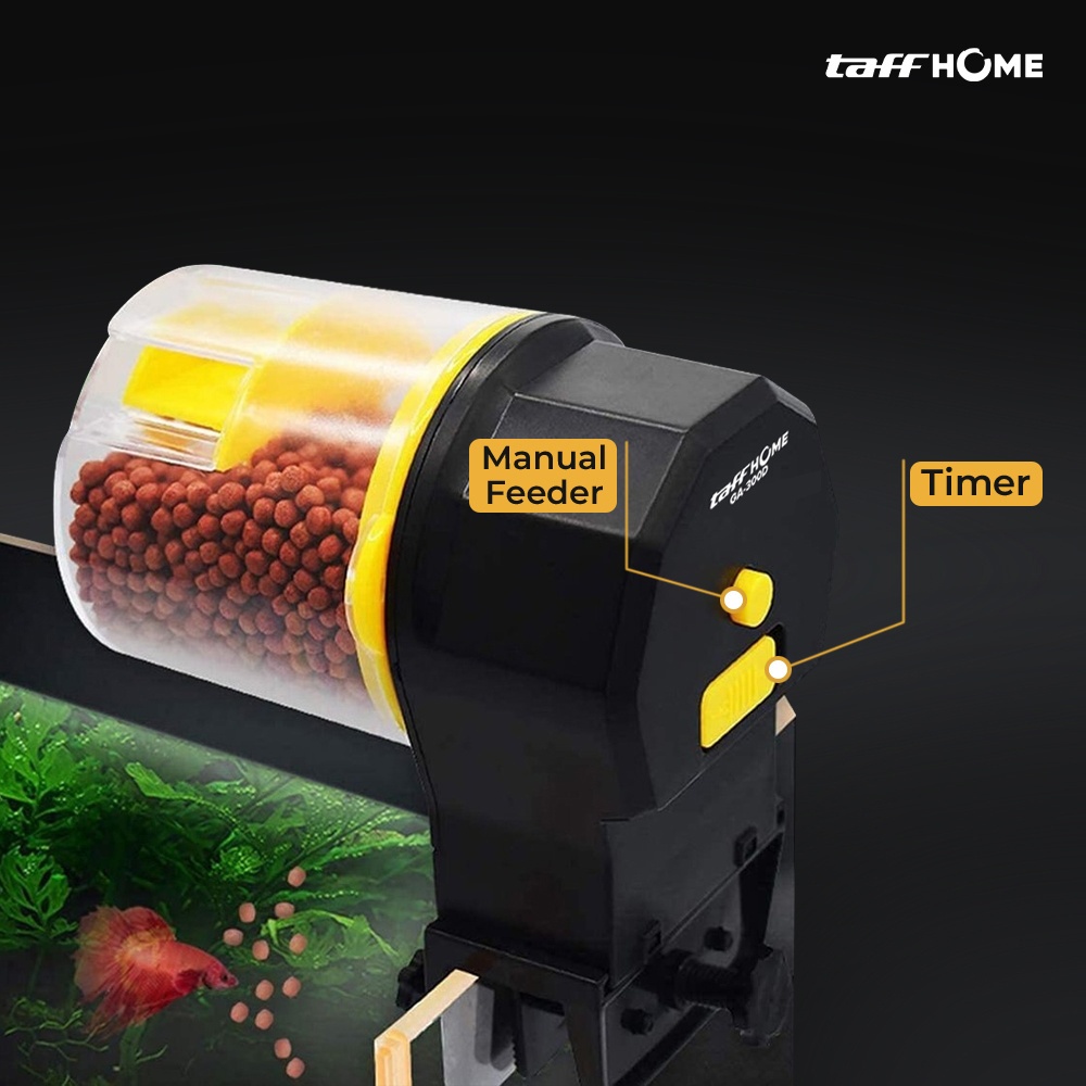 Pemberi Makan Ikan Otomatis Timer Dispenser Pakan Aquarium