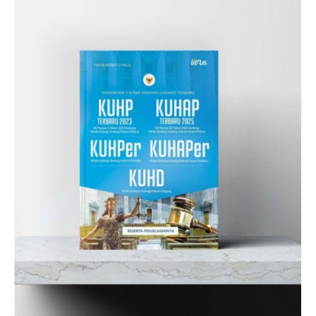 BUKU ORIGINAL HANDBOOK 5 KITAB UU TERBARU KUHP 2023 KUHAP KUHPER KUHAPER DAN KUHD 2025
