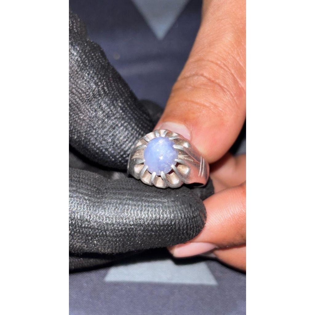 Blue star safir Sri Lanka (Ceylon) plus memo