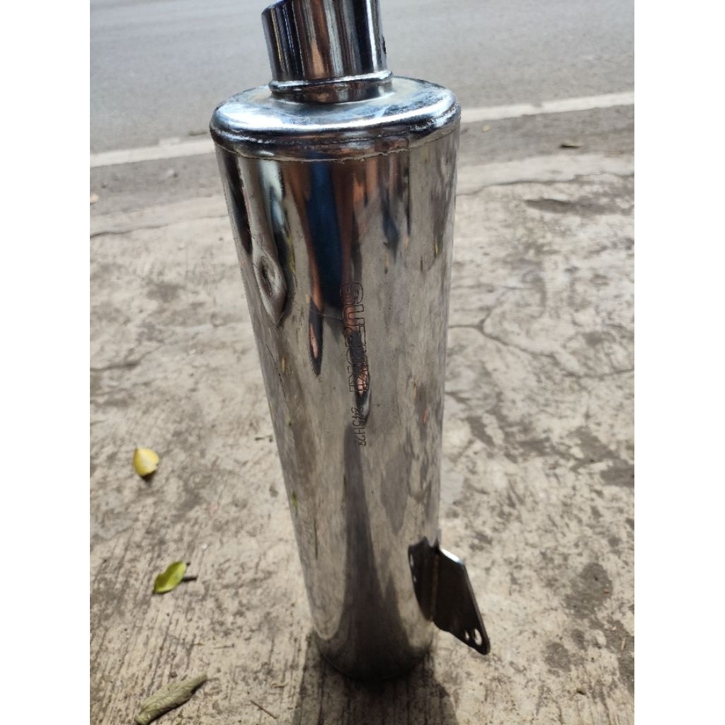 slencer silincer knalpot bobokan Suzuki satria Fu original bekas
