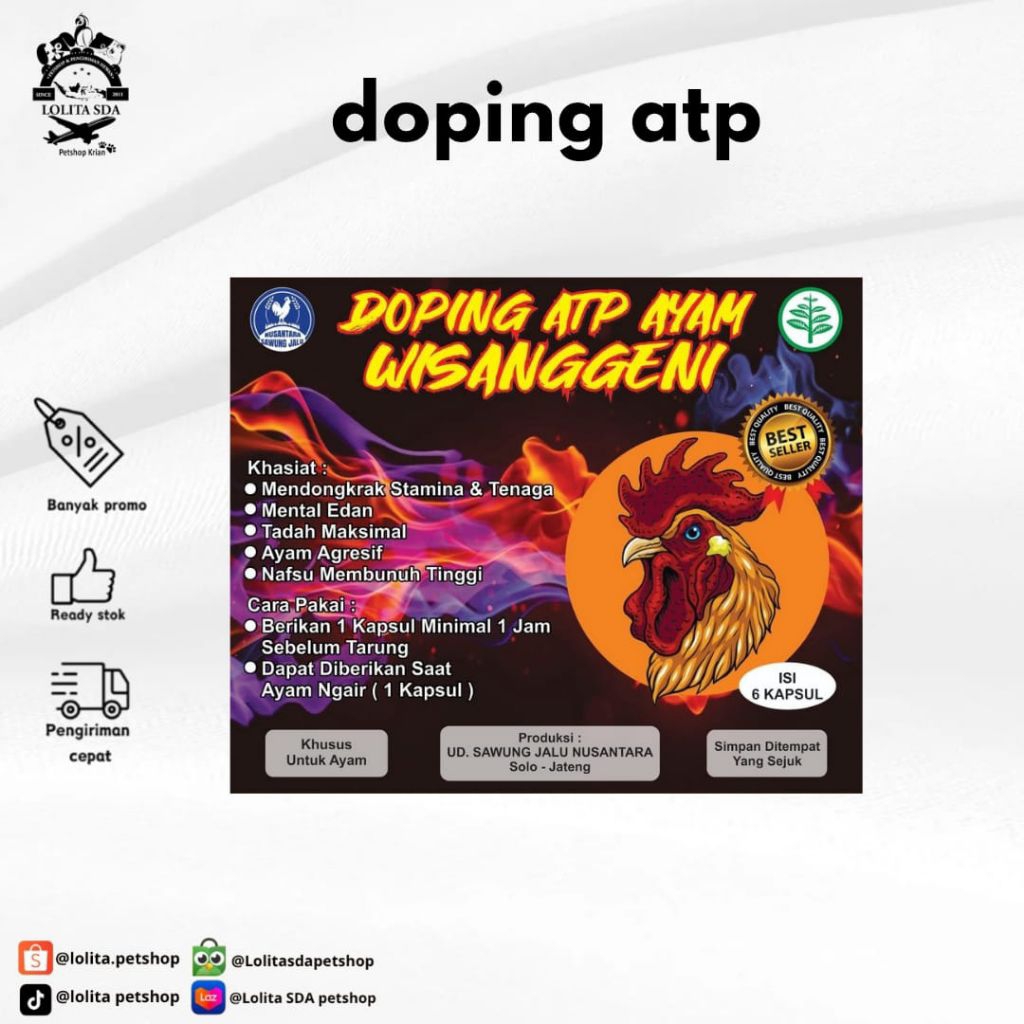 Doping ATP ayam Wisanggeni