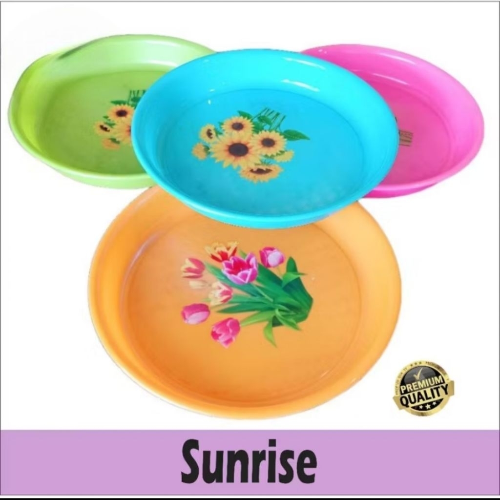 Nampan Bulat Plastik sunrise 30cm