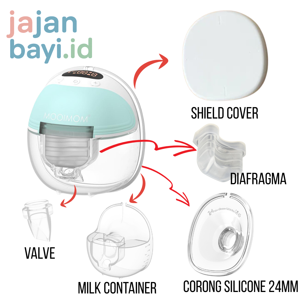 Spare Part Pompa ASI Handsfree Mooimom M3 / Valve Pompa ASI Handsfree Mooimom M3 / Diafragma Pompa A