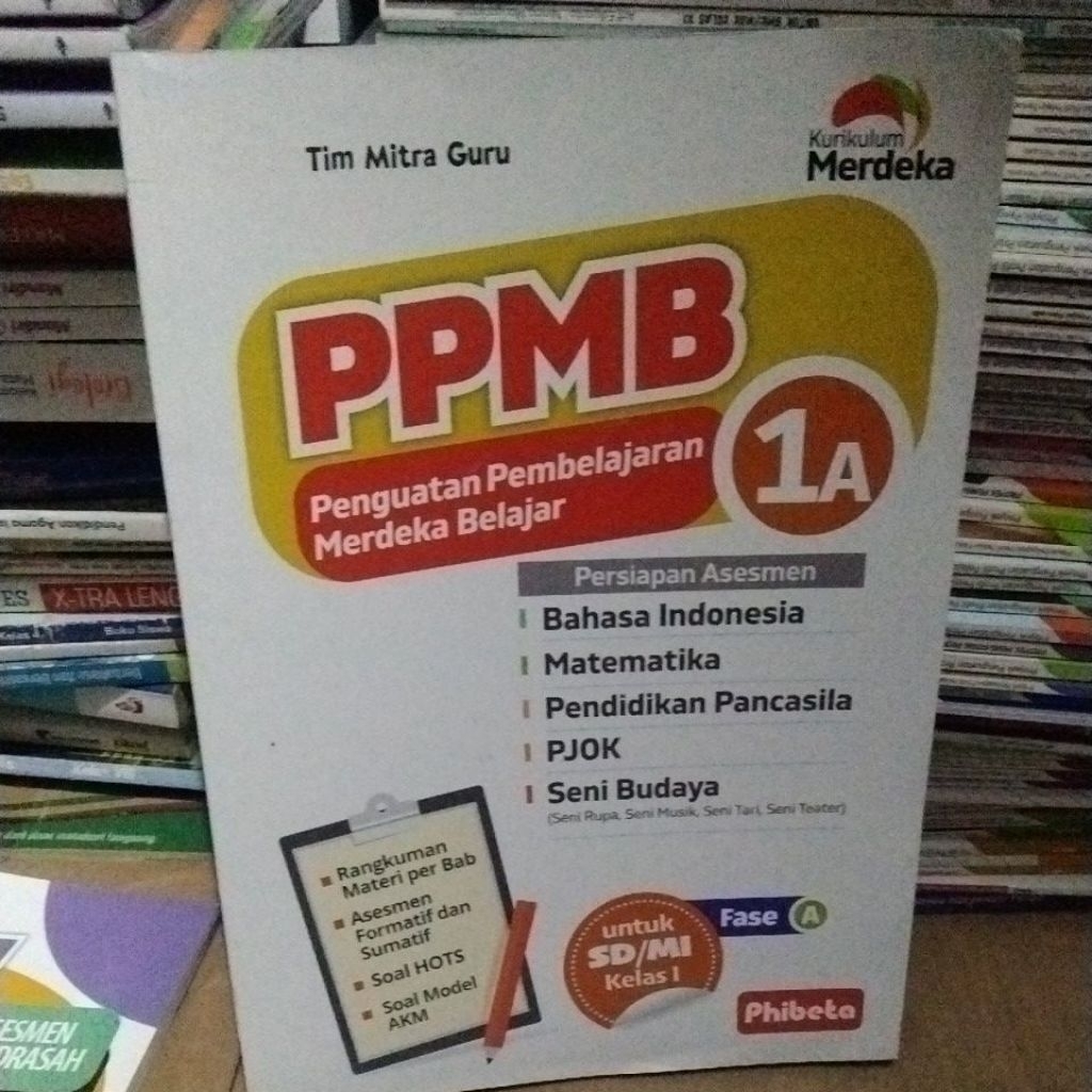 Buku bekas PPMB 1A untuk SD/ MI kelas 1 fase A kurikulum merdeka