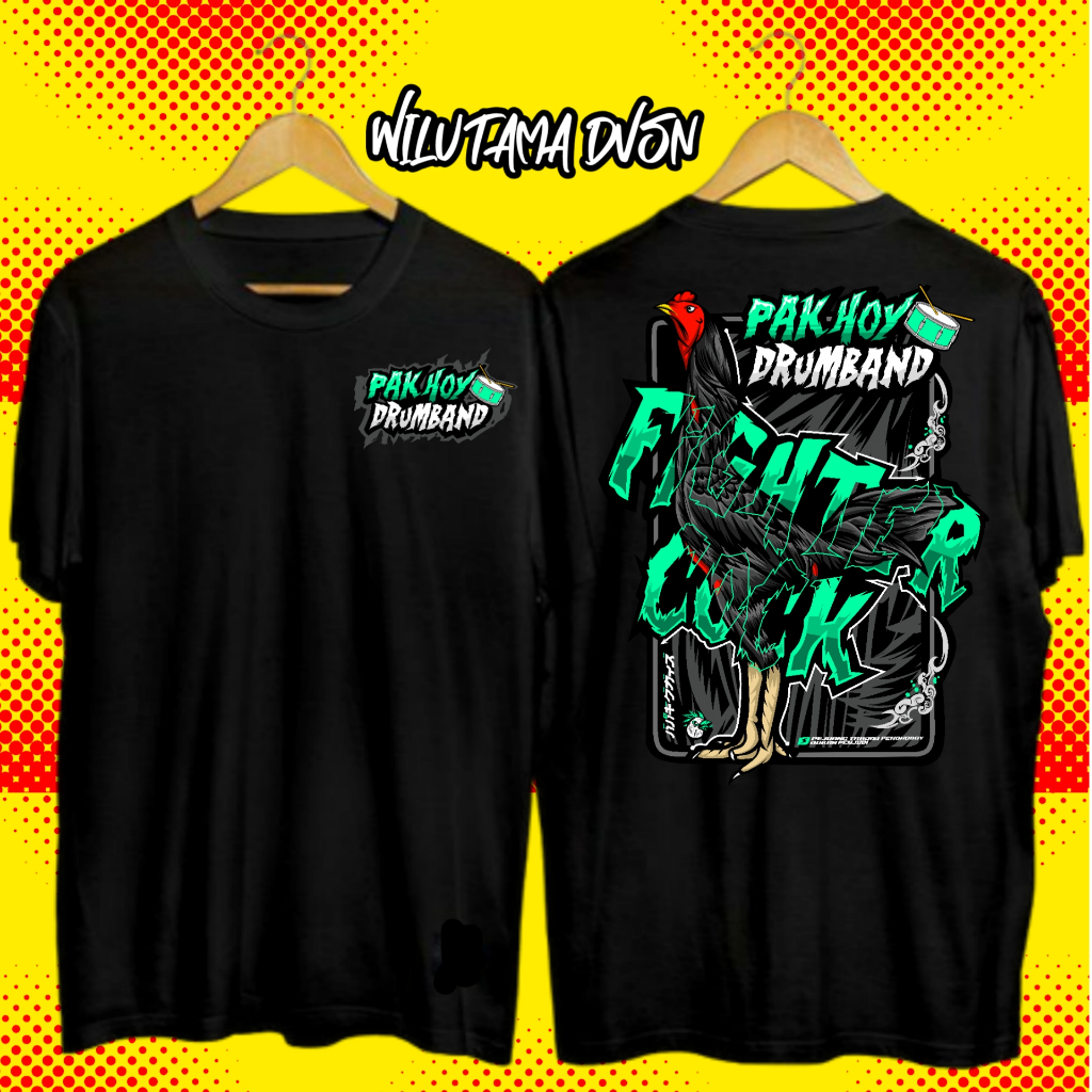 Kaos Baju AYAM PAKHOY DRUMBAND SINGLE FIGHTER free stiker-Pejuang tradisi penghobby bukan penjudi co