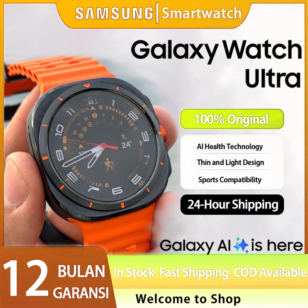 Smartwatch Samsung Galaxy Watch Ultra 47mm ORI Smartwatch Pria Jam Tangan cowok Jam Tangan Pria Full