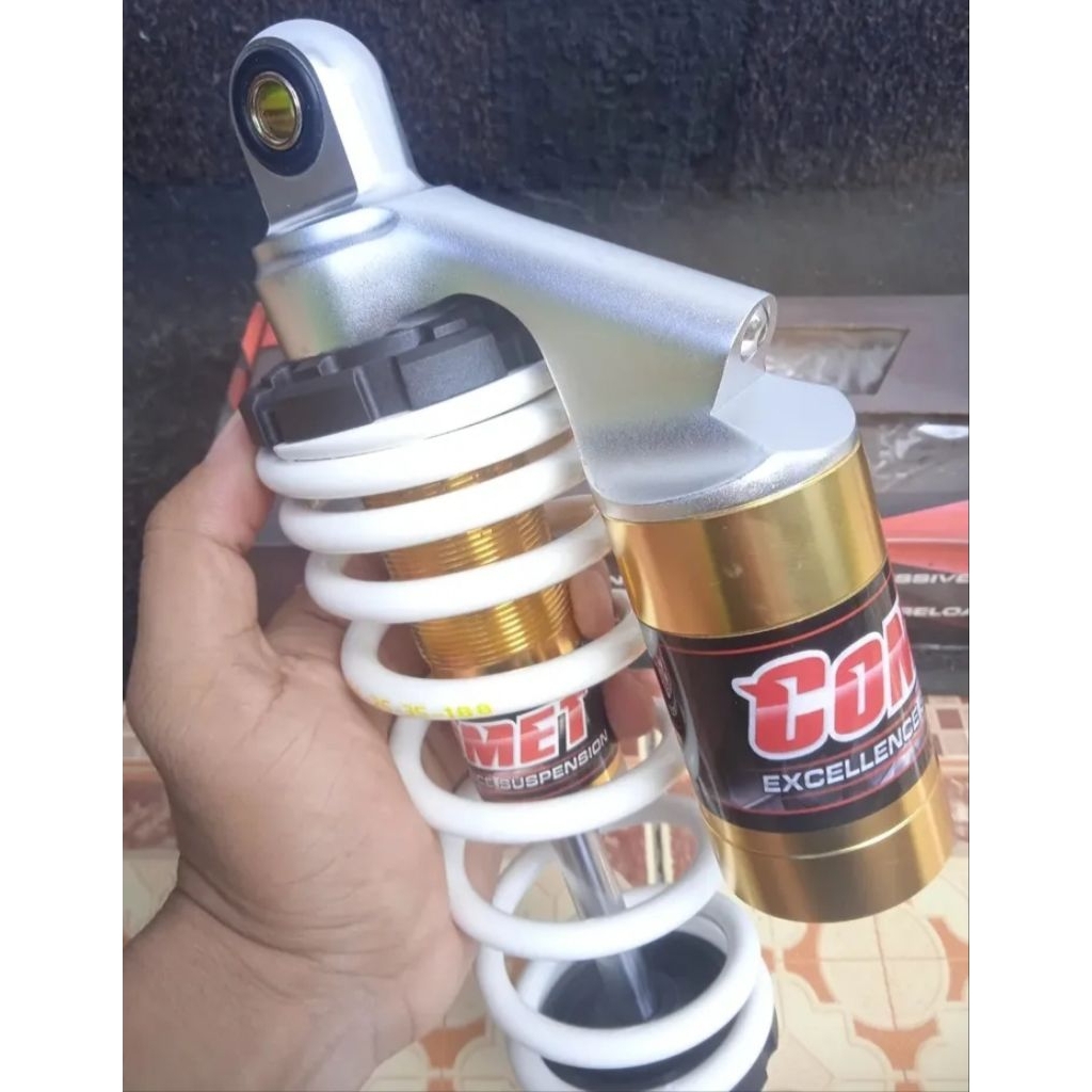 Shock original Comet Thailand (model YSS K Series) Uk 300mm big spiral & tabung fungsi for matic