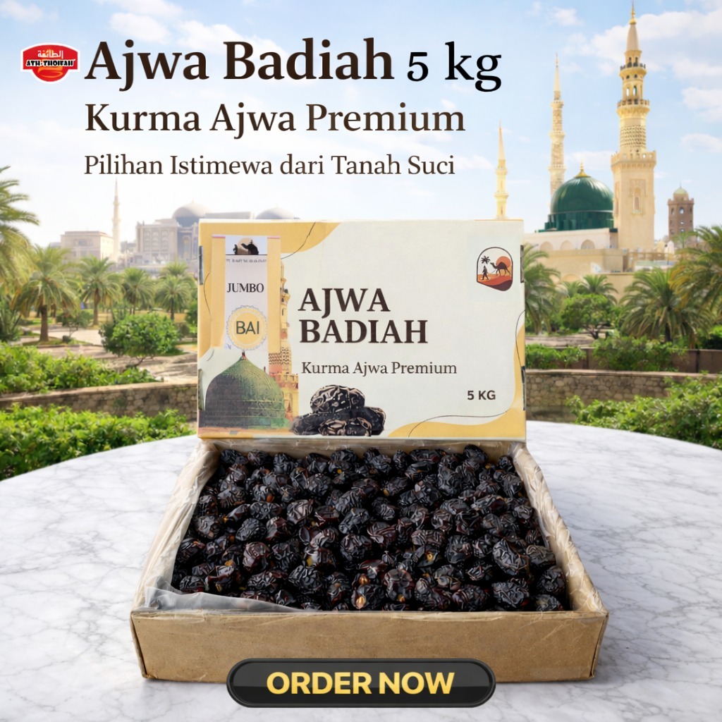 kurma ajwa madinah dates original 5 kg ajwa empuk 5 kg Premium