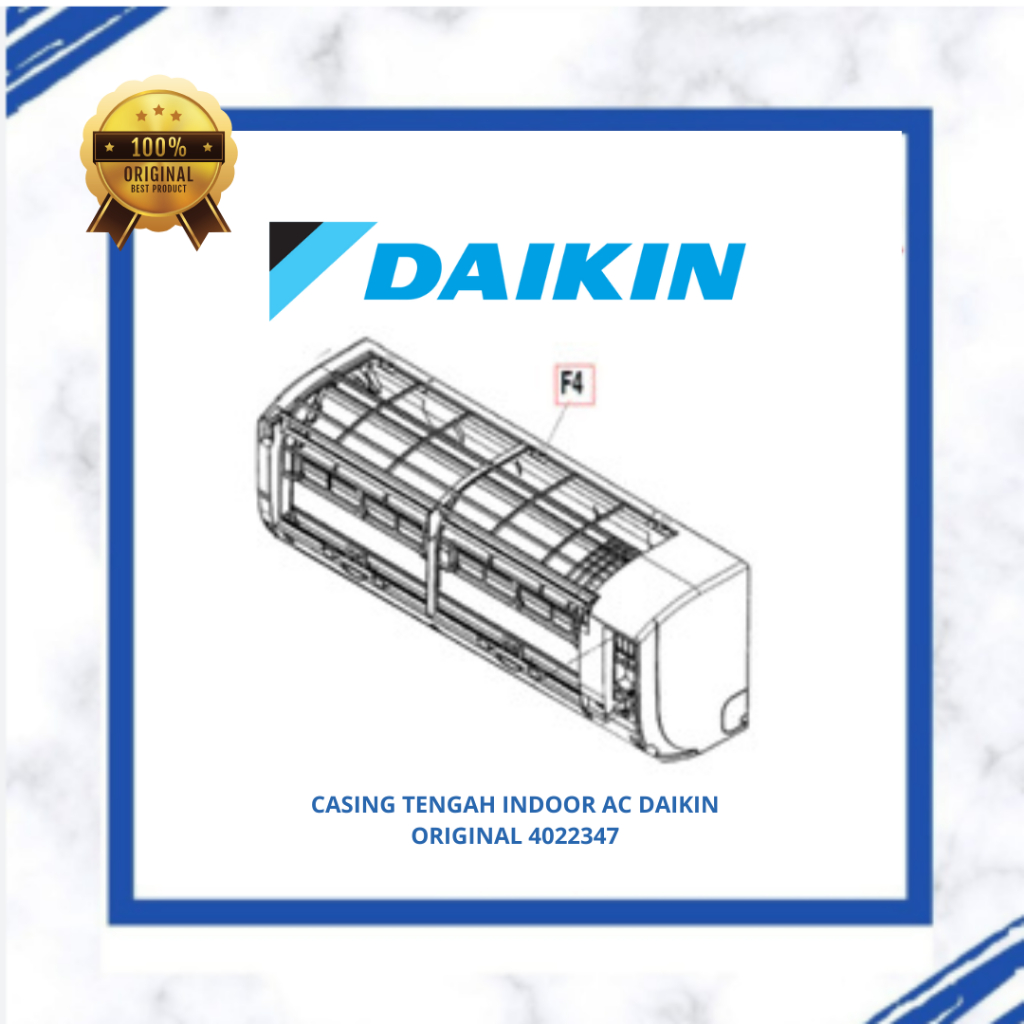 CASING TENGAH INDOOR AC DAIKIN FTC15NV14 / FTC20NV14 / FTC25NV14 / FTC35NV14  ORIGINAL 4022347