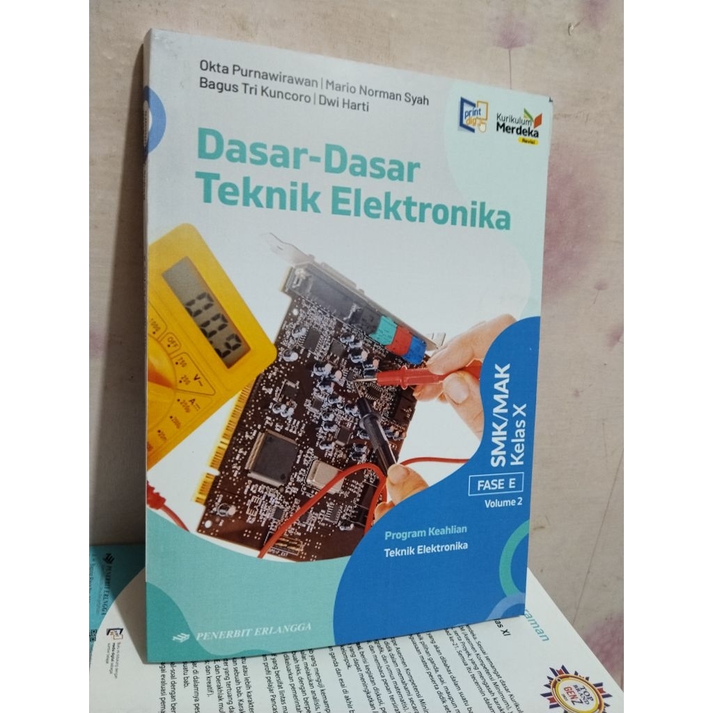 buku dasar dasar tehnik Elektronika untuk smk mak kelas 10/X/1 kurikulum merdeka