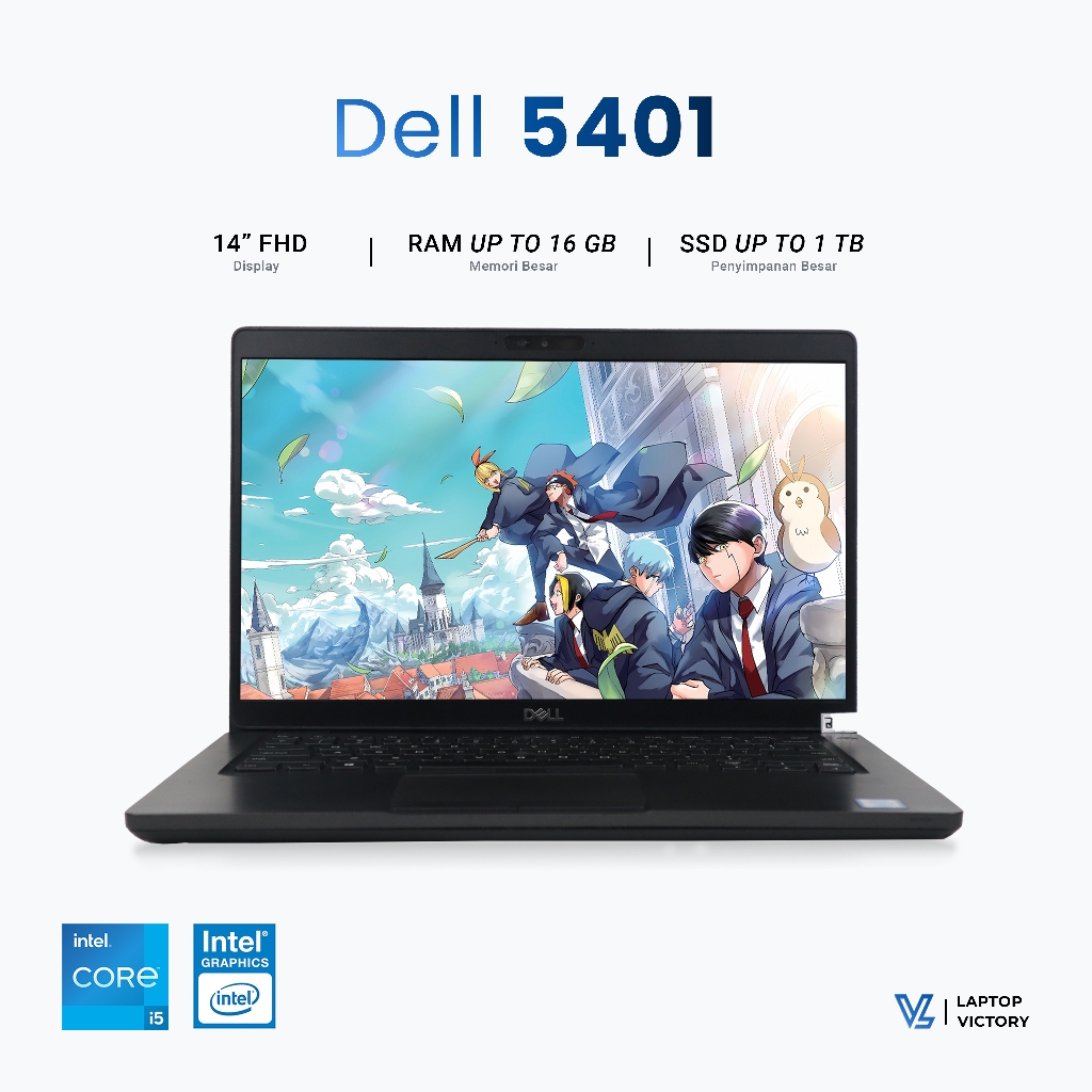 DELL Latitude 5401 i5 Gen 9 Kencang Bergaransi | Bonus Mouse Wireless & Tas Laptop