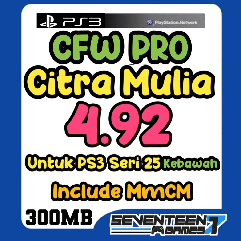 CFW 4.92.2 Pro Citra Mulia Software Update PS3 Slim Fat