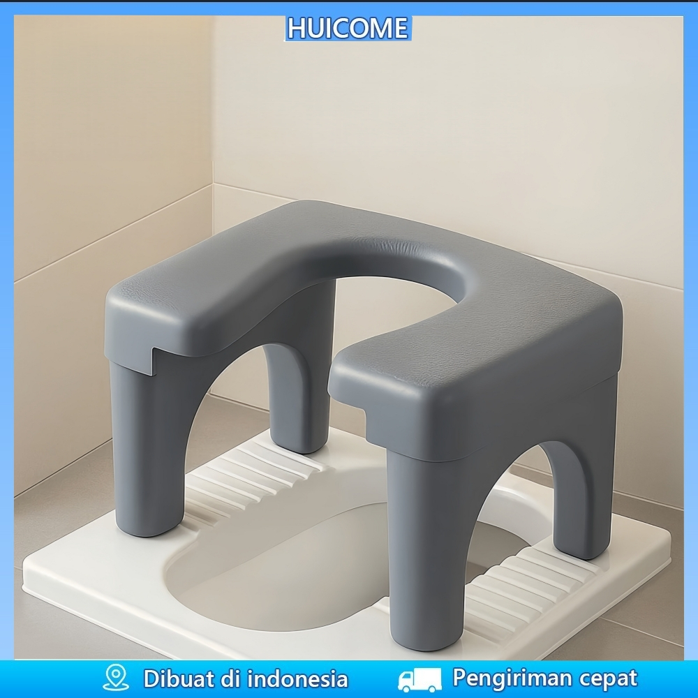 Huicome Kursi  jongkok , toilet jongkok siram kamar mandi ibu hamil, toilet jongkok plastik