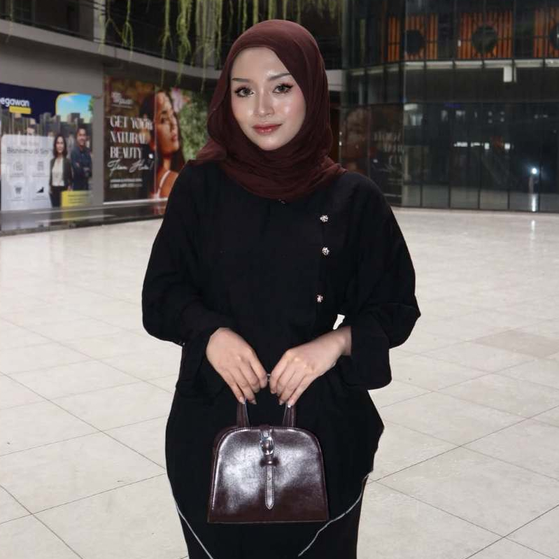 best deals pola wear tunik wanita linen kancing side bottom long asimetris aruna