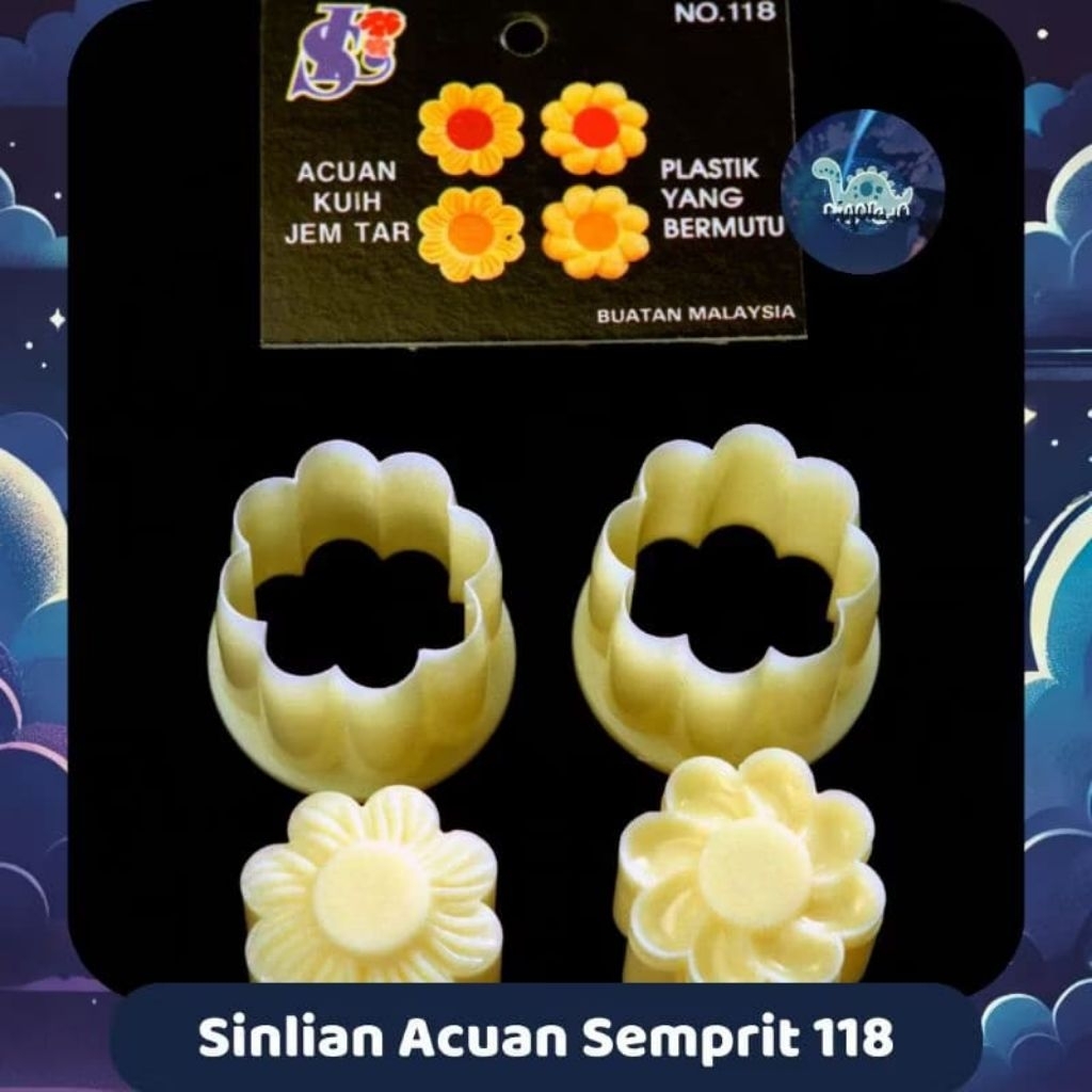 Cetakan Semprit - Cetakan Sinlian 118 Cetakan Kue Semprit Bunga