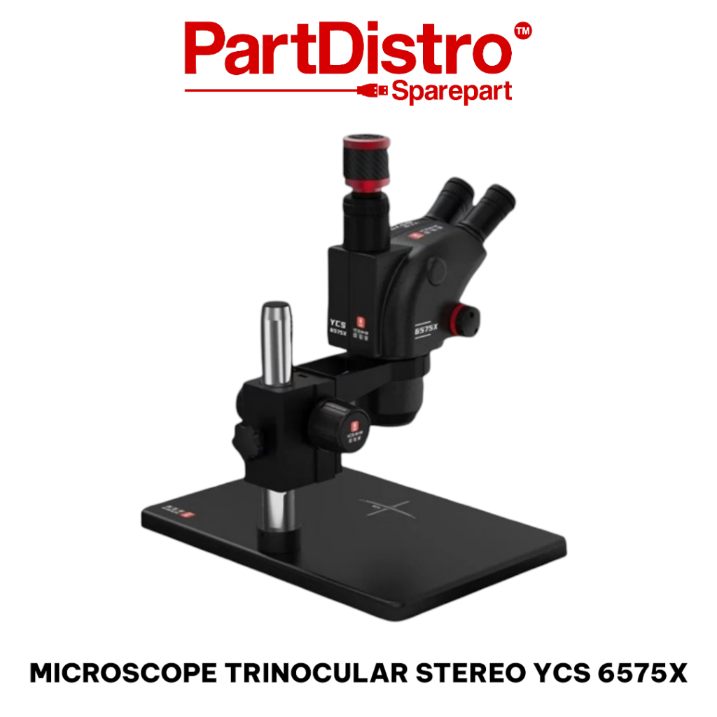 MICROSCOPE / MIKROSKOP TRINOCULAR STEREO YCS 6575X - TOOLS ALAT SERVIS HP