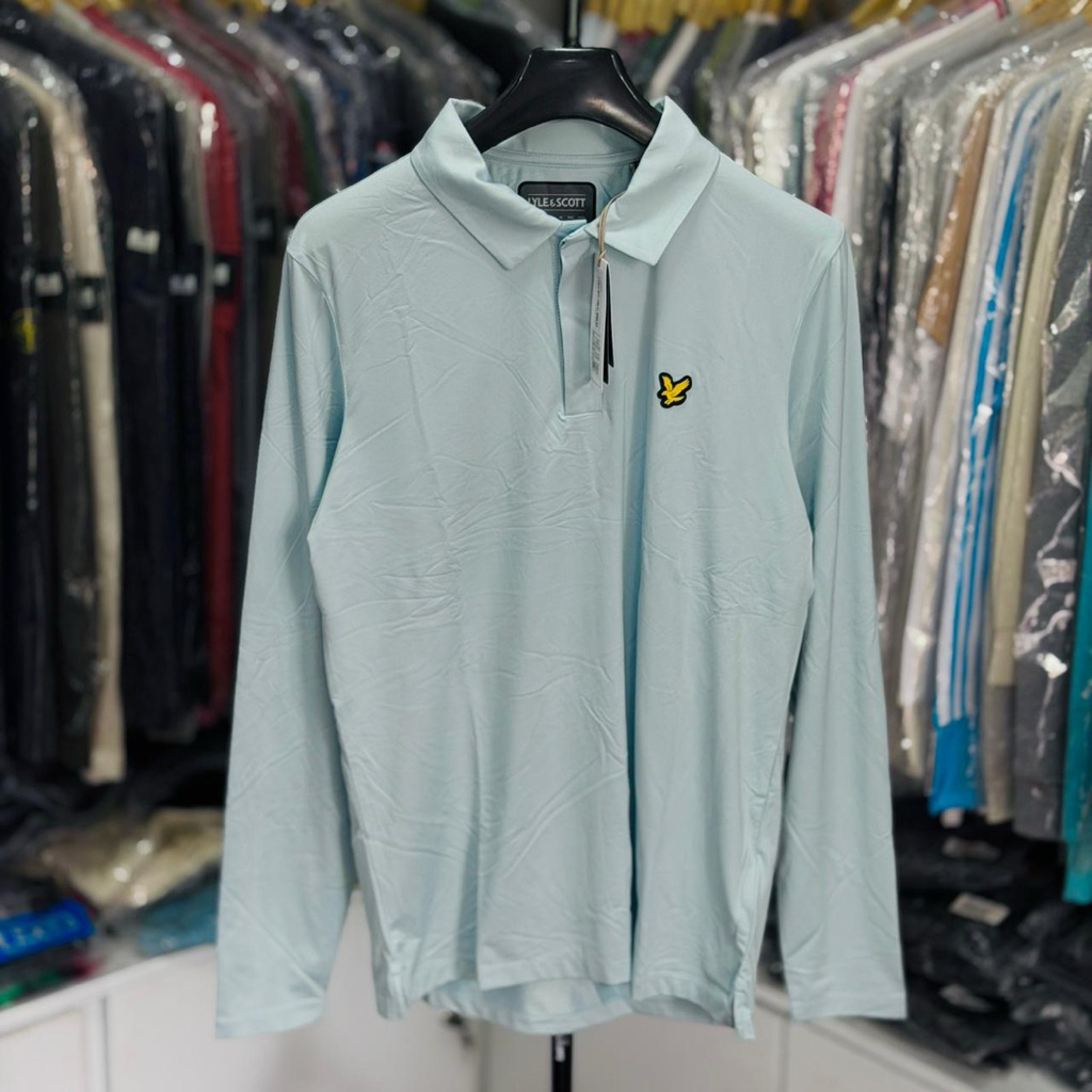 Longsleeve Polo Lyle Scott Light Blue Brand New With Tags 100% Original  Size : M ( 72 X 54 ) Model 