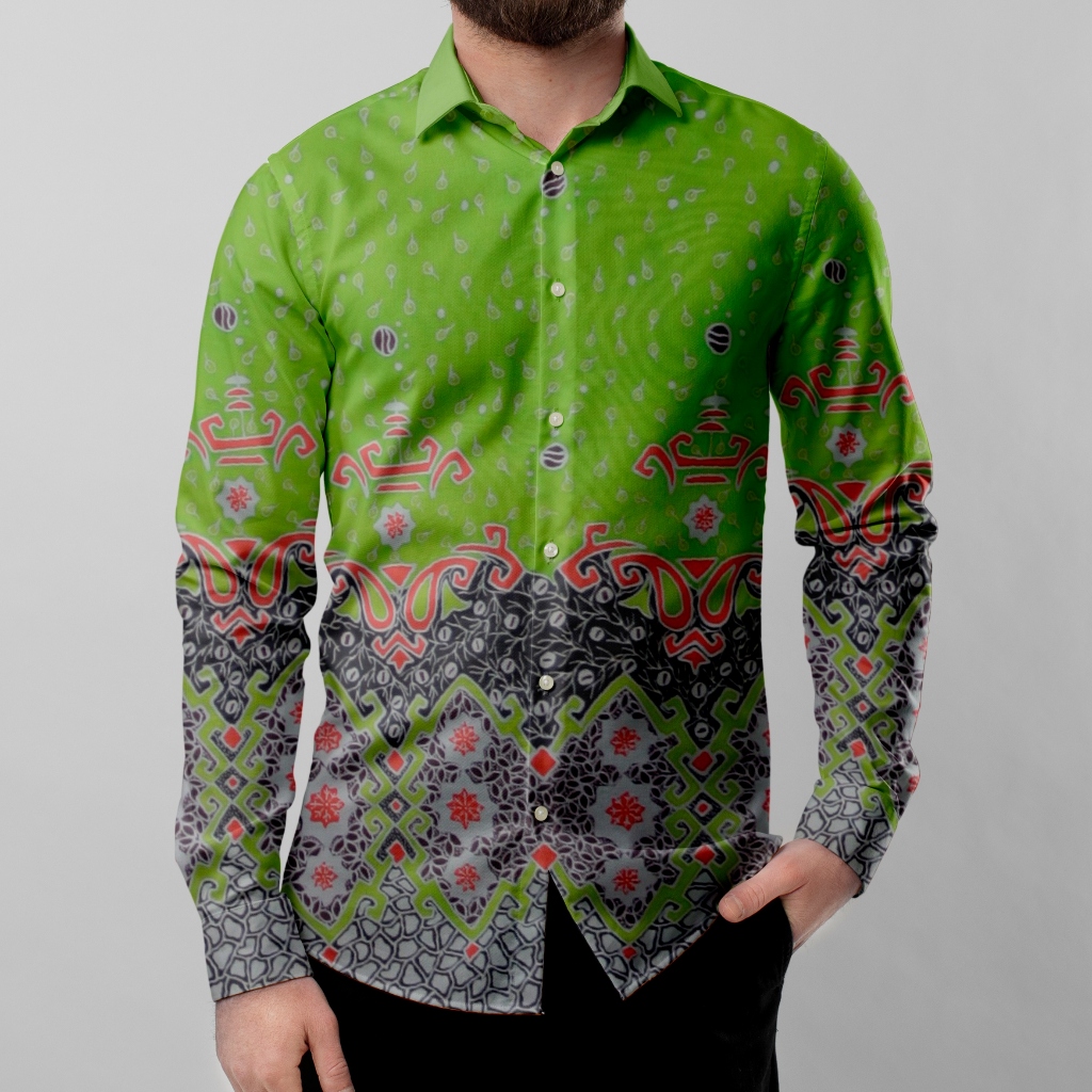 Bahan Baju Batik Tulis motif Lampung bahan Katun 240cm x 115cm
