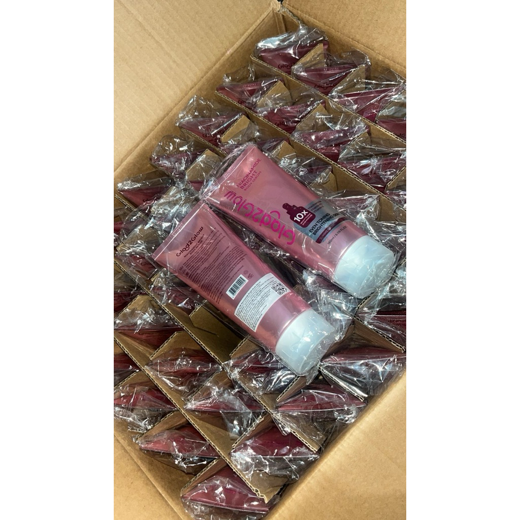 [ New Launch ] GLAD2GLOW NIACINAMIDE BODY SERUM BODY LOTION 10X Cerah Instant Absorb Whiten Tone Up 