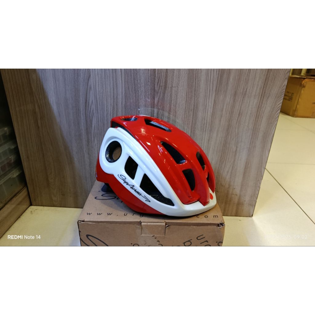 Helm urge supacross white red size L/XL (57-59cm)