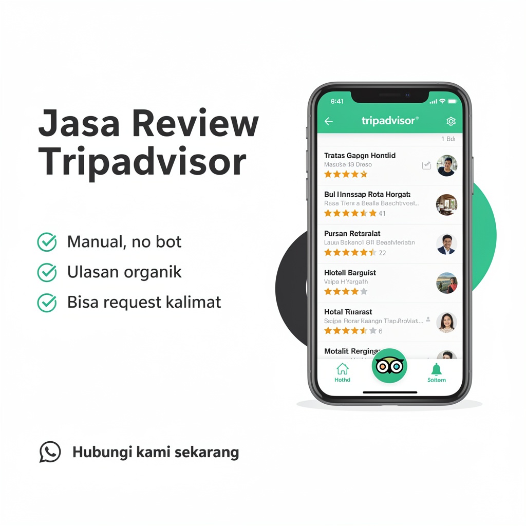 Jasa Review Tripadvisor Ulasan Positif | Proses Cepat & Aman