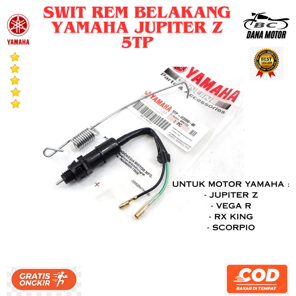 Swit Rem Jupiter Z Ori / Switch Rem Belakang Yamaha Rx King Original premium - 5TP-H3980-00